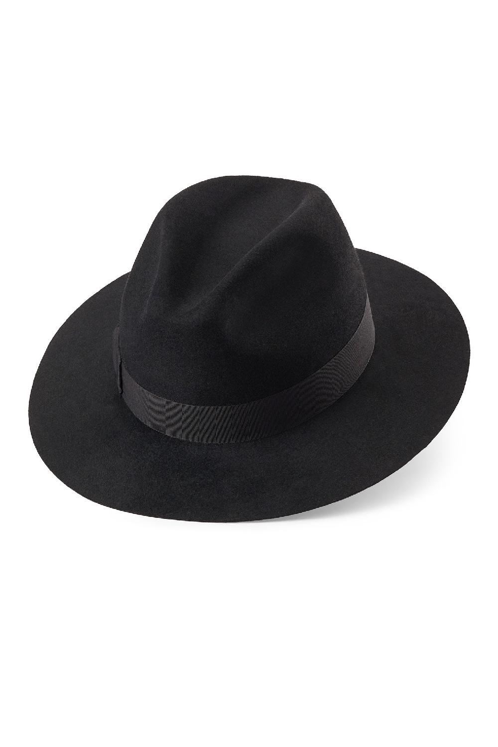Lock & Co Hatters Noah Black Felt Trilby Hat