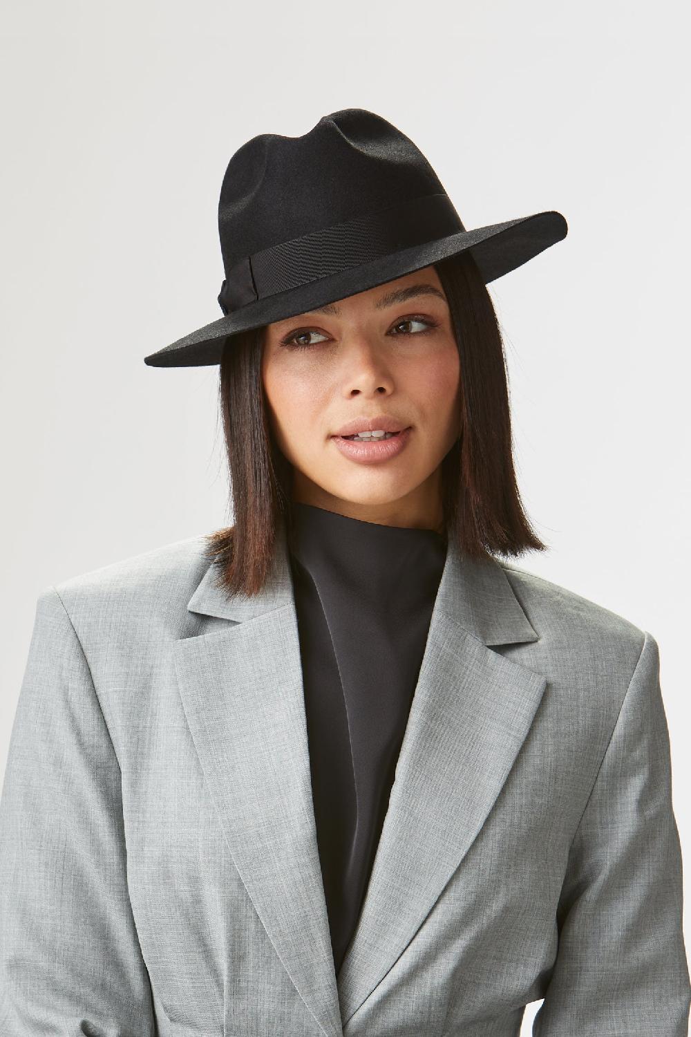 lock & co hatters Noah Black Felt Trilby Hat