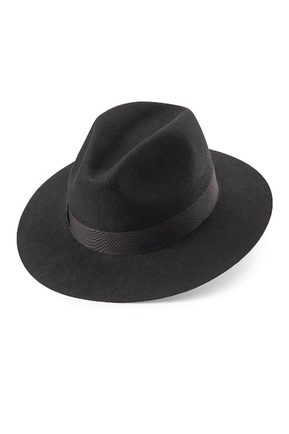 Lock & Co Hatters Noah Dark Grey Felt Trilby Hat