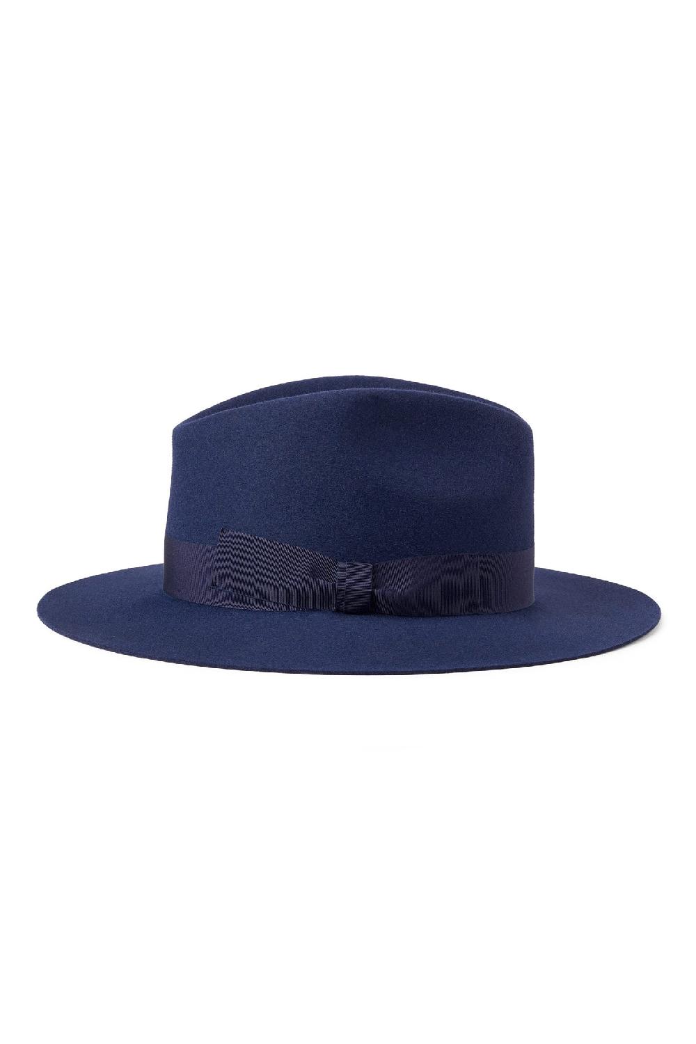 Lock & Co Hatters Noah Navy Felt Trilby Hat