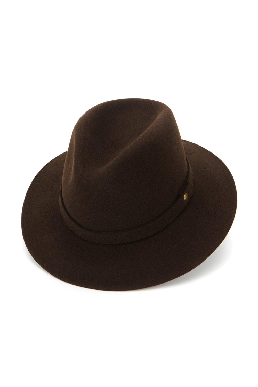 Lock & Co Hatters Nomad Brown Felt Rollable Trilby