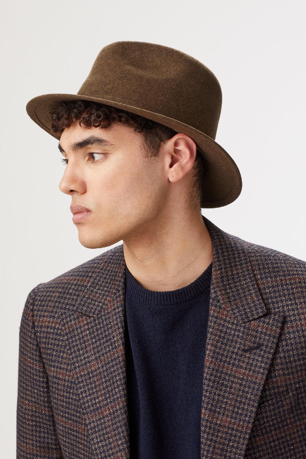 lock & co hatters Rambler Brown Felt Rollable Trilby