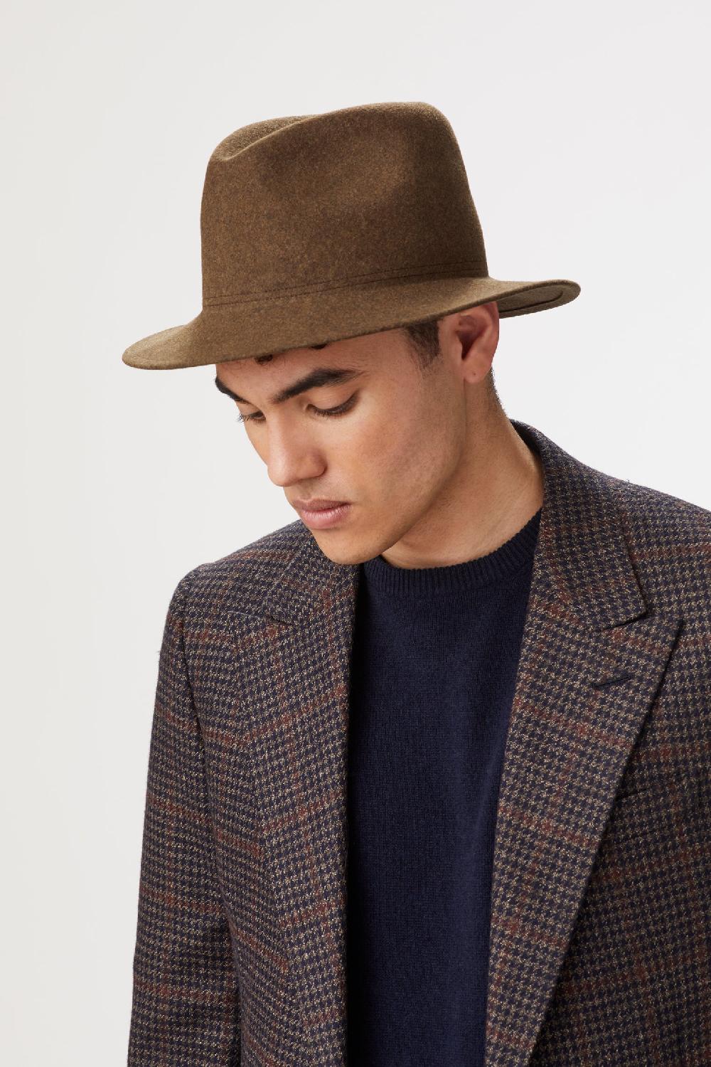 Lock & Co Hatters Rambler Brown Felt Rollable Trilby