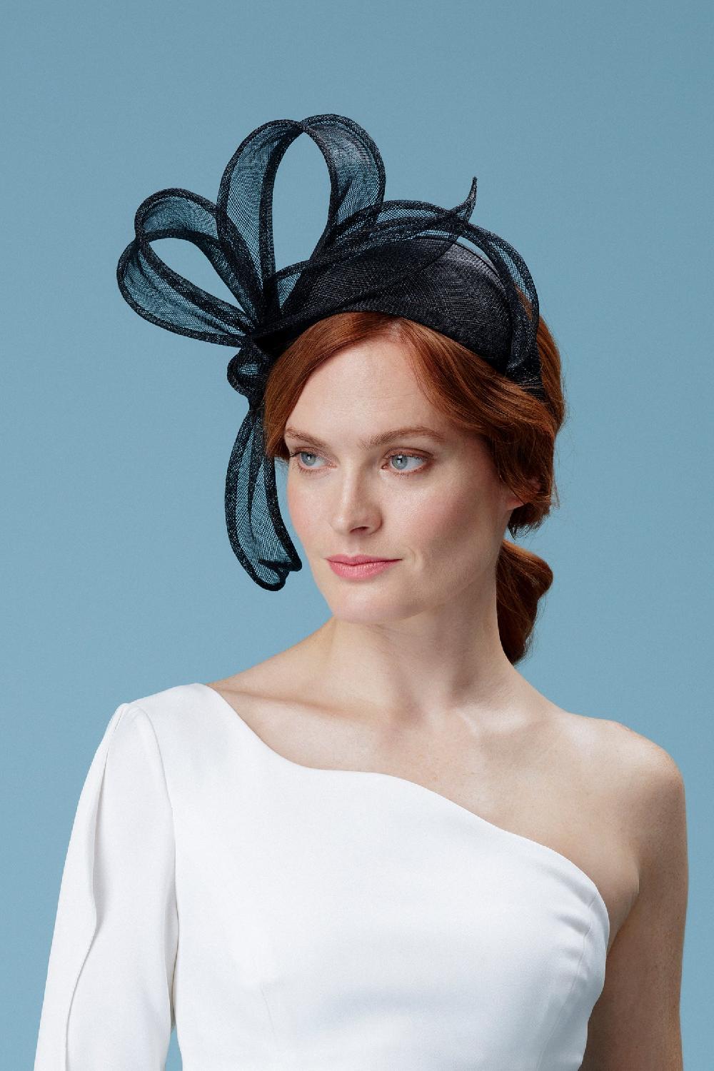 lock & co hatters Rosemary Sinamay Black Headband