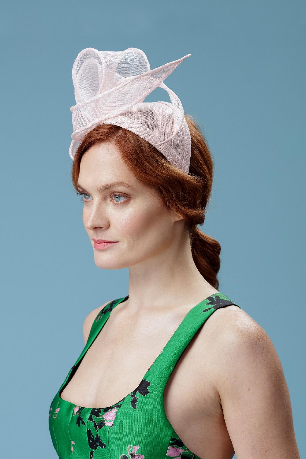 Lock & Co Hatters Rosemary Sinamay Pink Headband