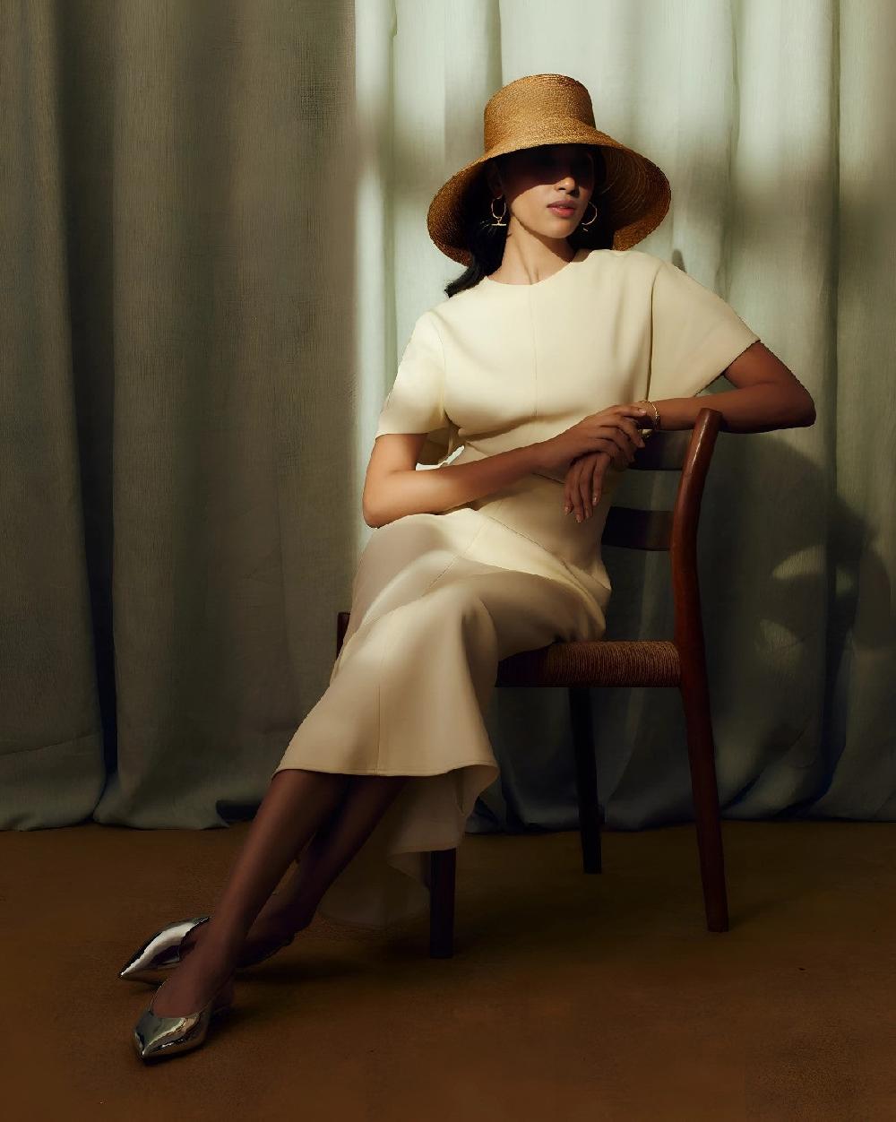 Lock & Co Hatters Sadie Gold Straw Braid Fedora