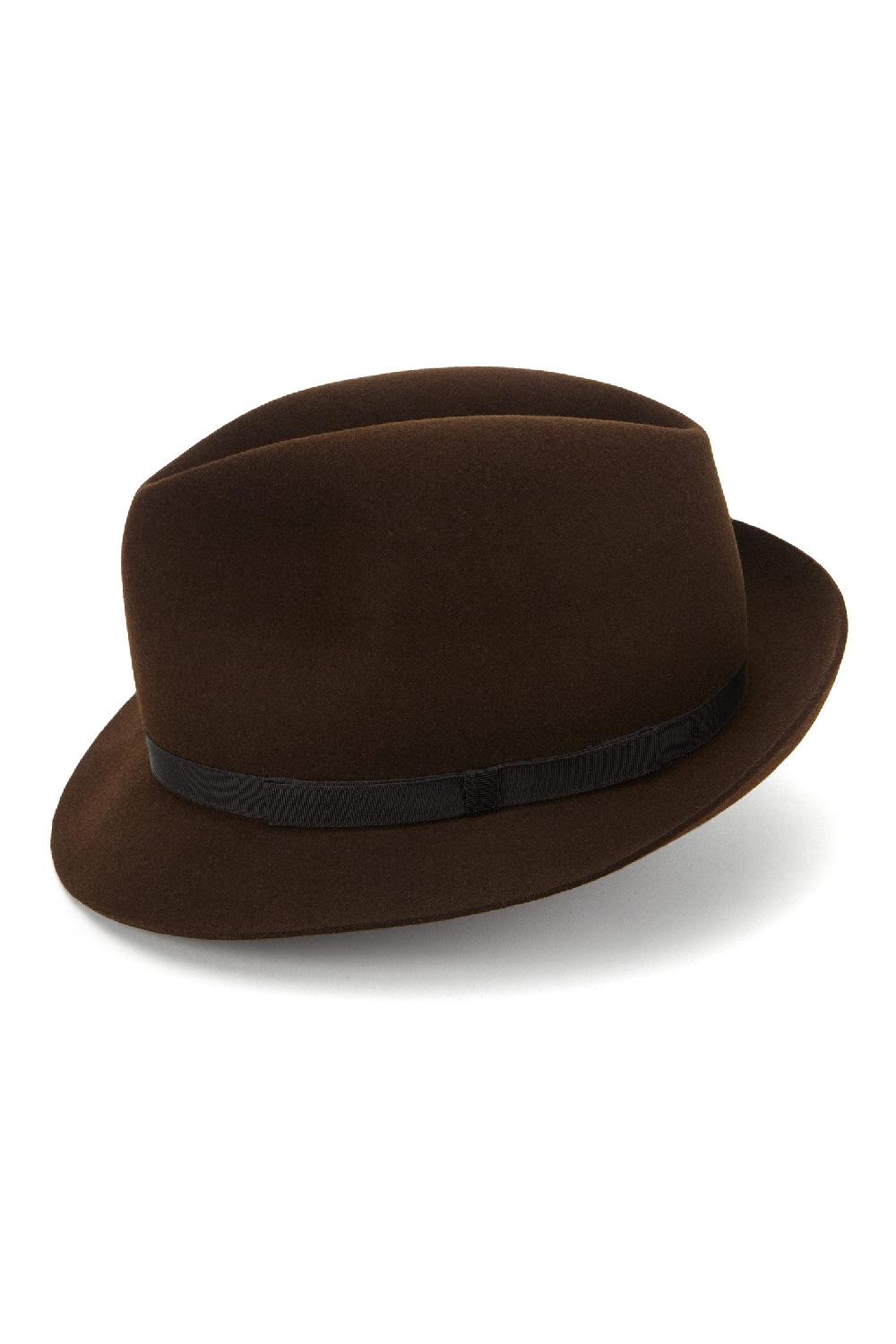 Lock & Co Hatters Sandown Brown Felt Trilby