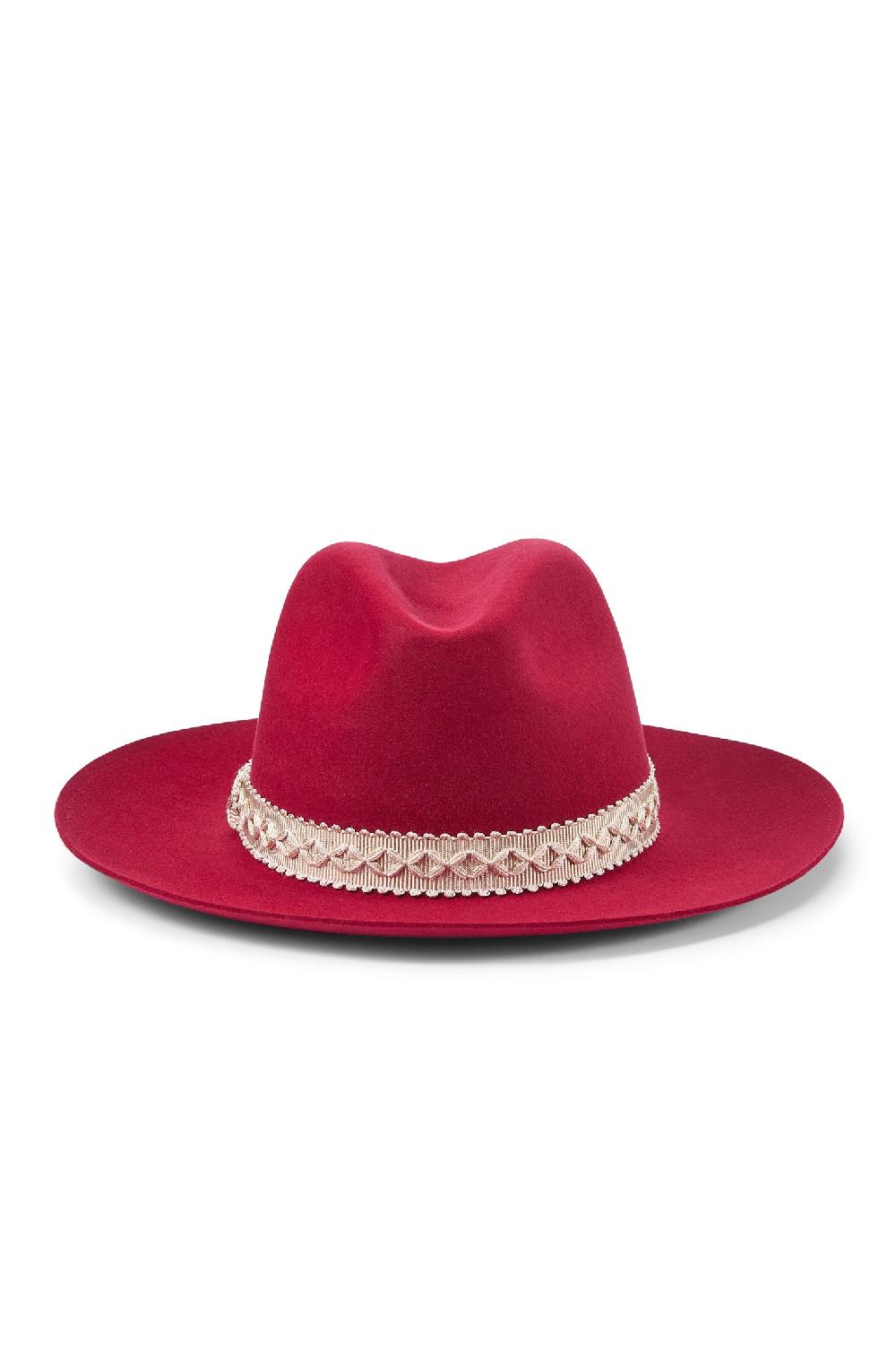 Lock & Co Hatters Scarlett Wide Brim Red Fedora Hat