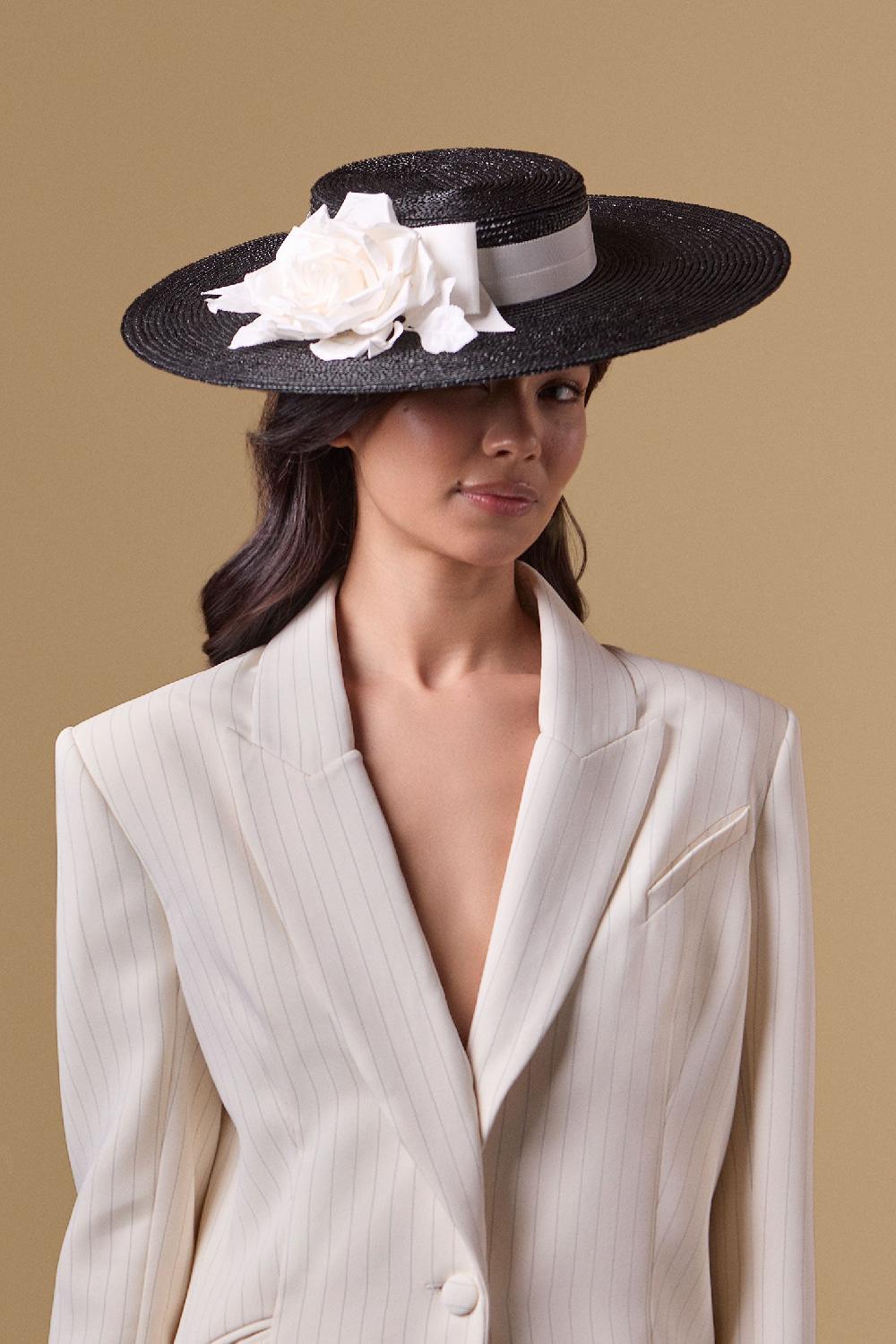 lock & co hatters Scorpio Black Straw Boater