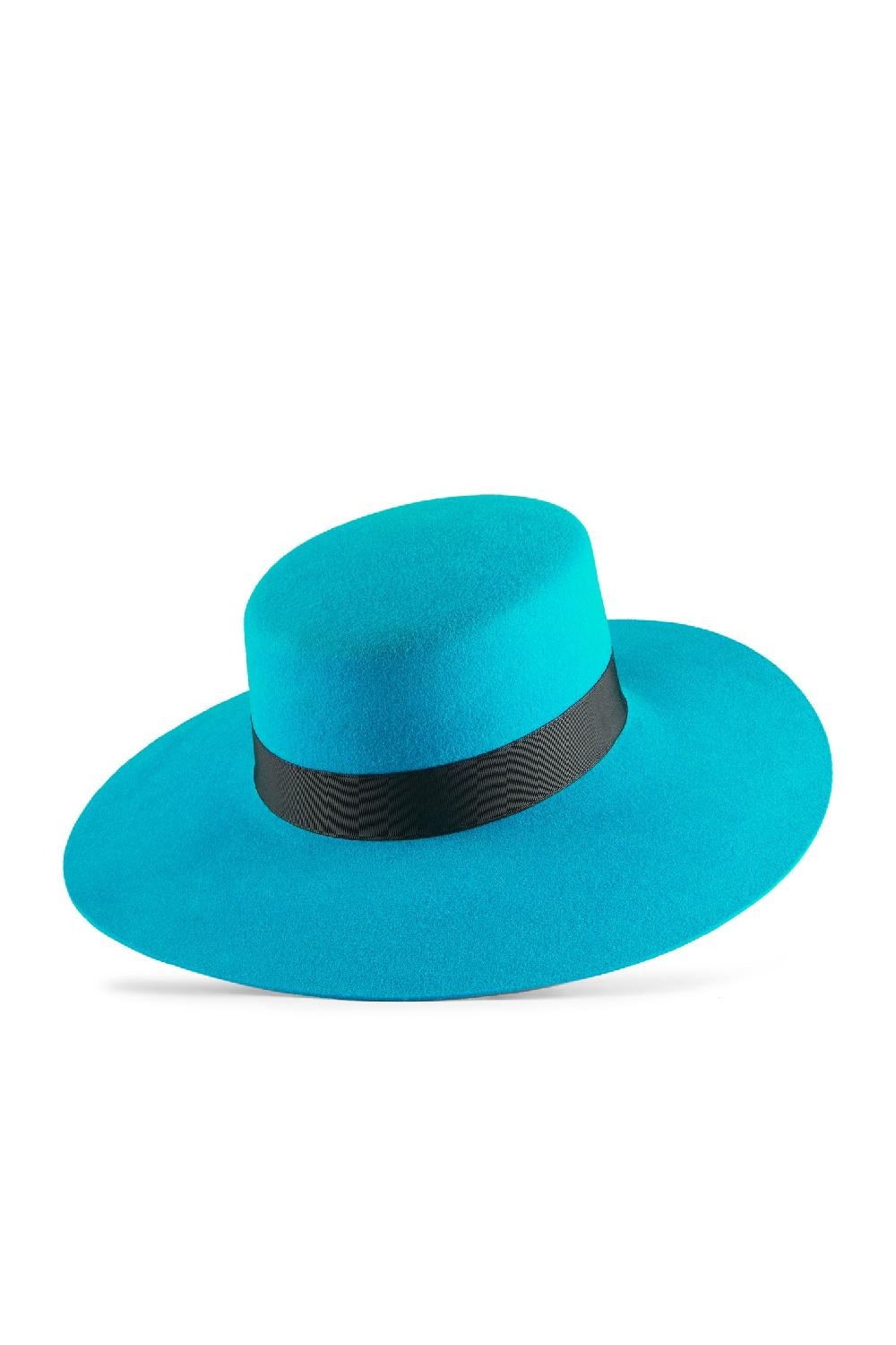 Lock & Co Hatters Serena Turquoise Boater Hat