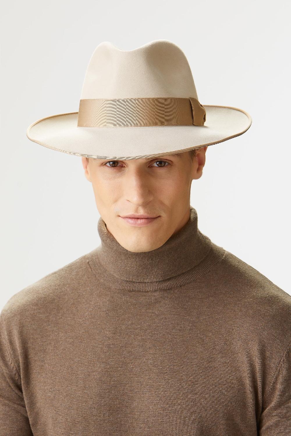 Lock & Co Hatters St James's Beige Felt Fedora