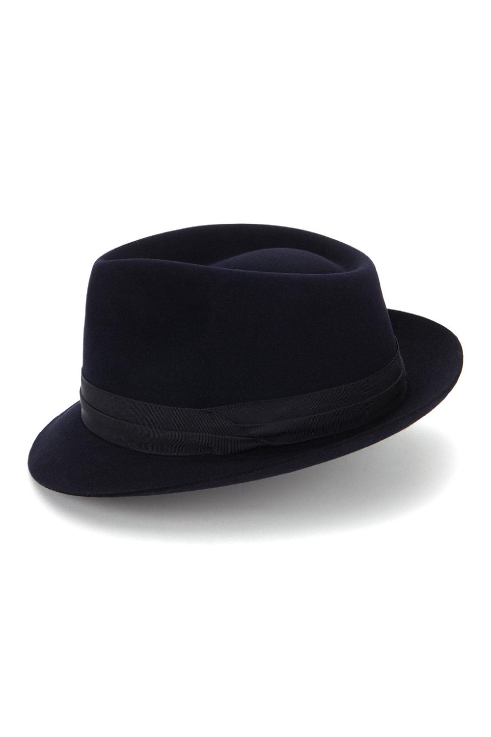 Lock & Co Hatters Telstar Navy Felt Trilby