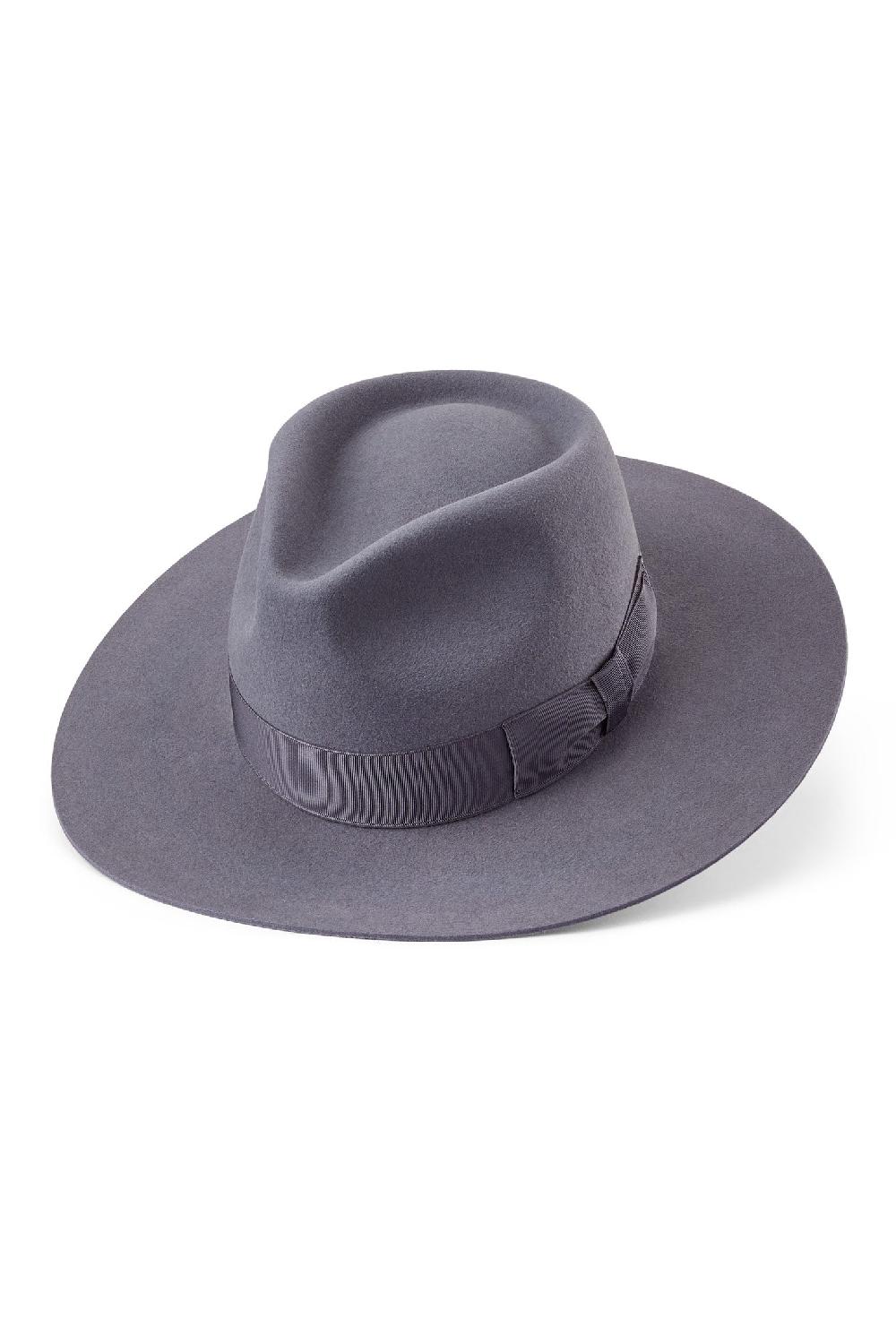 Lock & Co Hatters Toni Blue Felt Fedora Hat