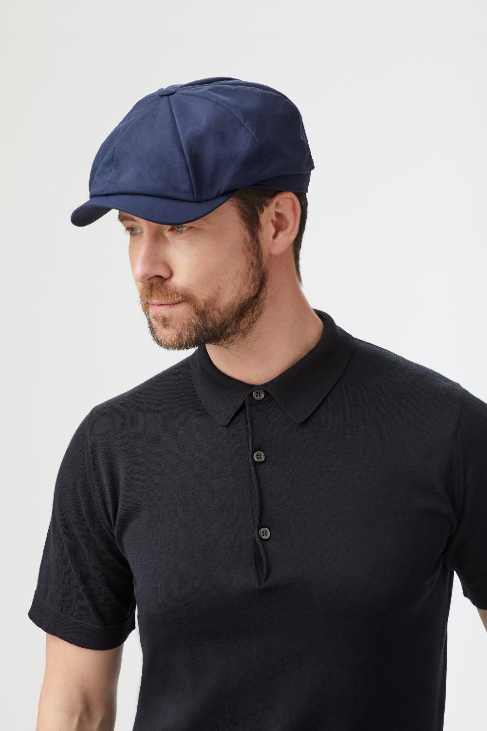 lock & co hatters UPF40 Rover Navy Bakerboy Cap