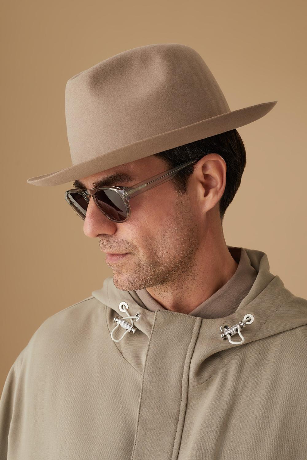 lock & co hatters Vernon Beige Felt Trilby