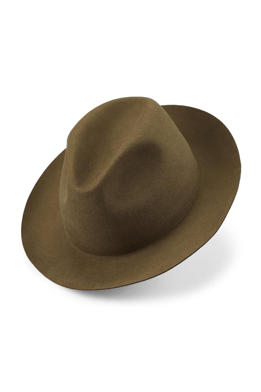 Lock & Co Hatters Vernon Olive Felt Trilby