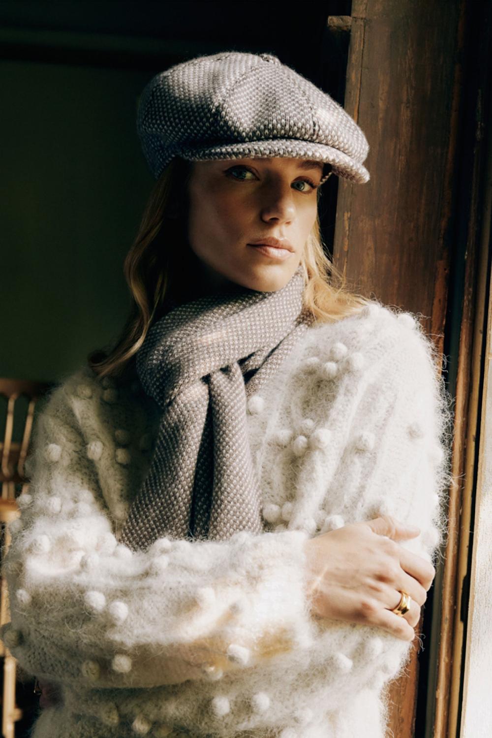 Lock & Co Hatters Whitebridge Cashmere Bakerboy Cap