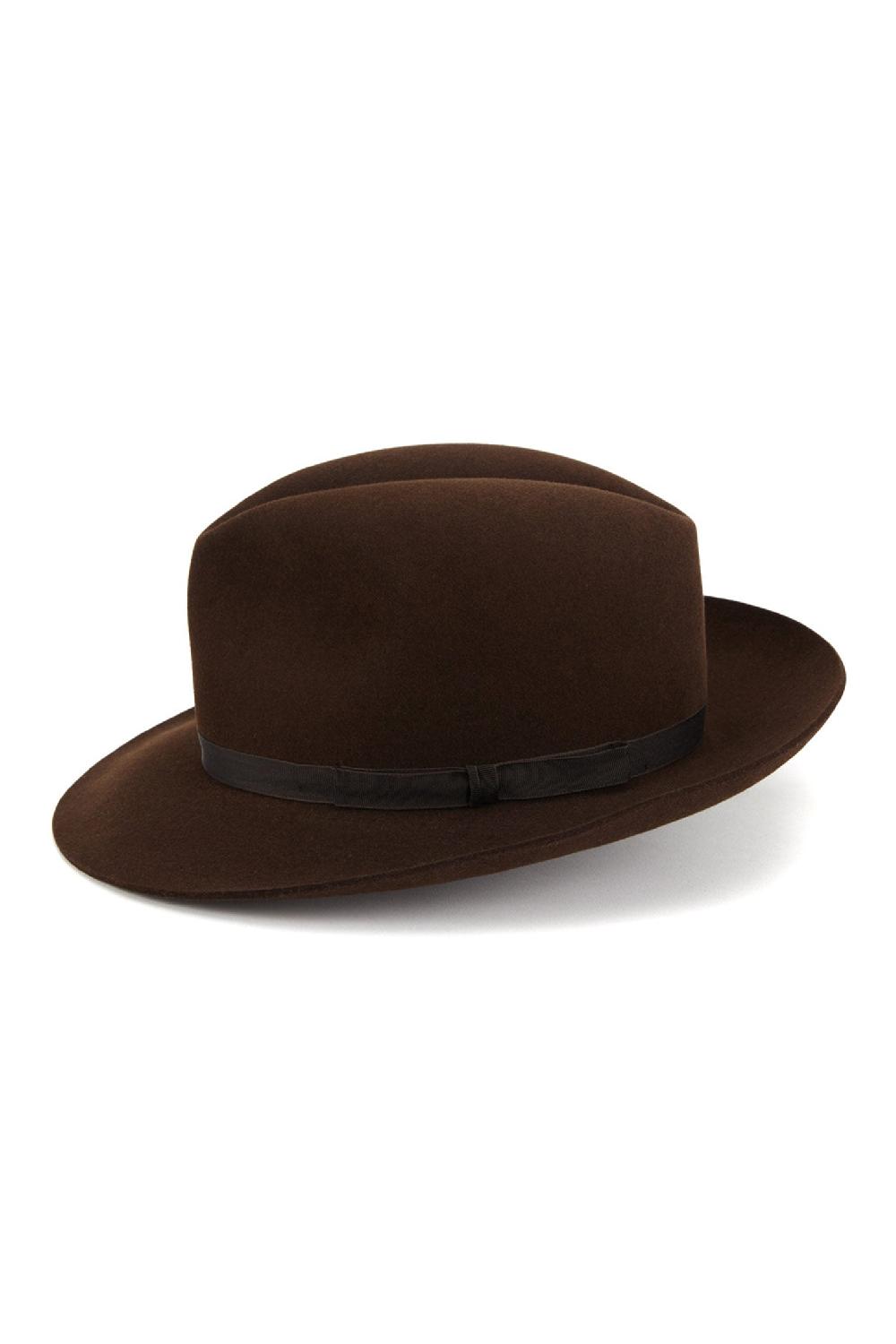 Lock & Co Hatters York Brown Felt Fedora