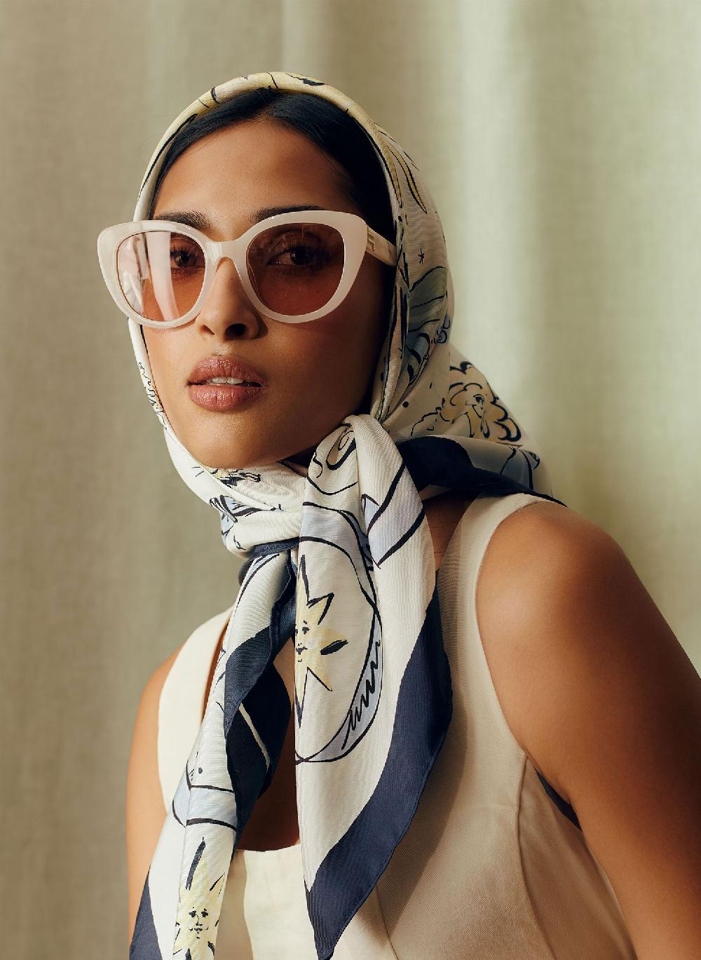 Lock & Co Hatters Zodiac Multicolour Silk Scarf