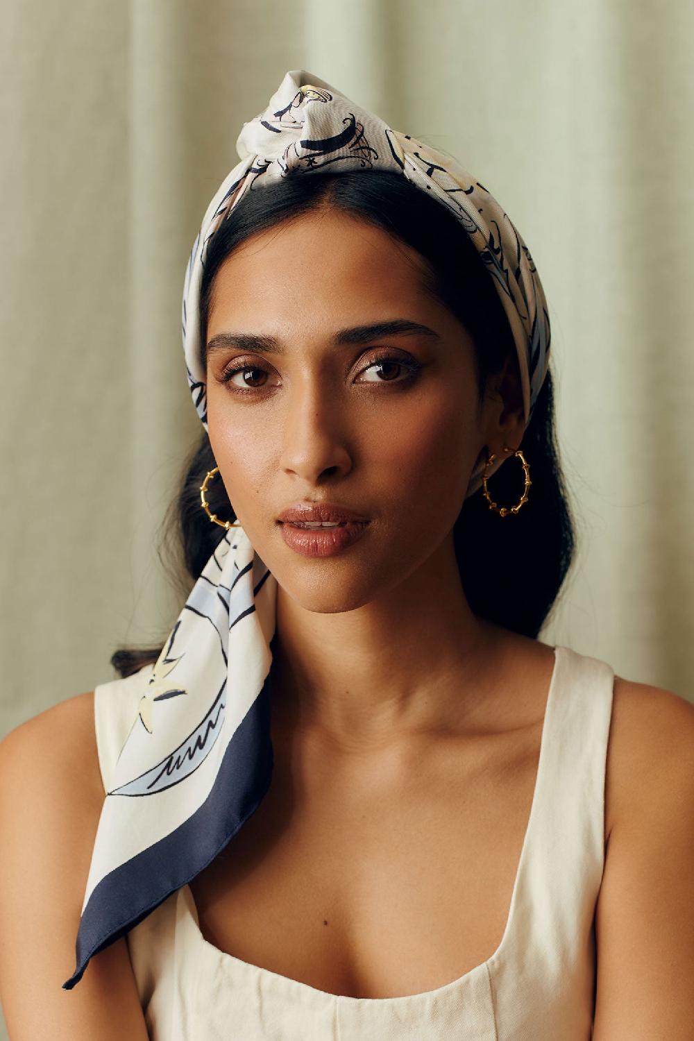 lock & co hatters Zodiac Multicolour Silk Scarf