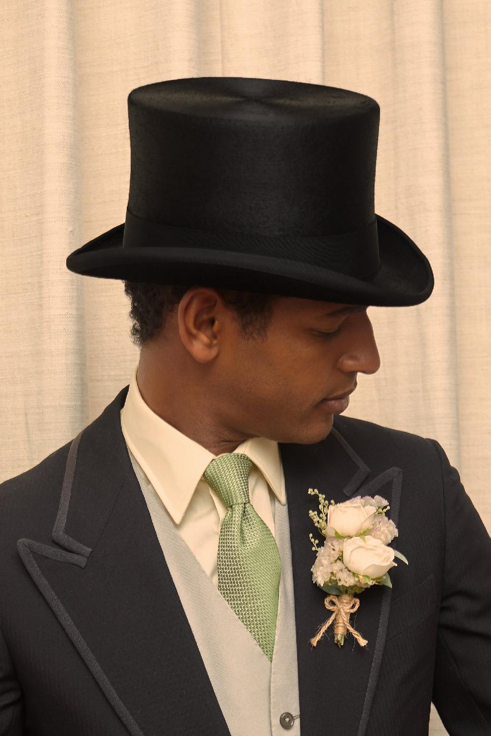 Lock & Co Hatters London Black Beaver Fur Felt Top Hat