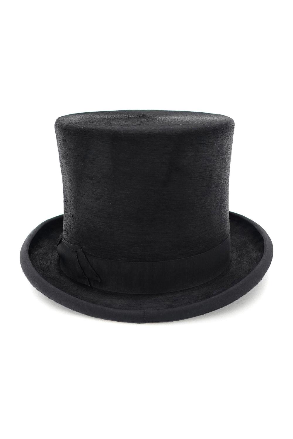 Lock & Co Hatters London Black Beaver Fur Felt Top Hat