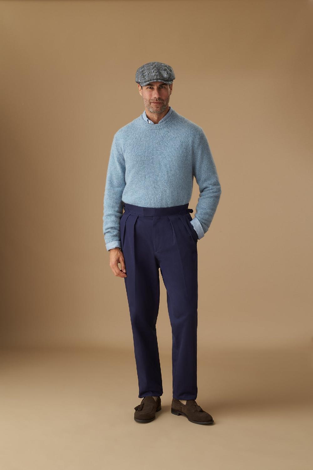 Lock & Co Hatters Lynton Glen Grey Check Wool Flat Cap