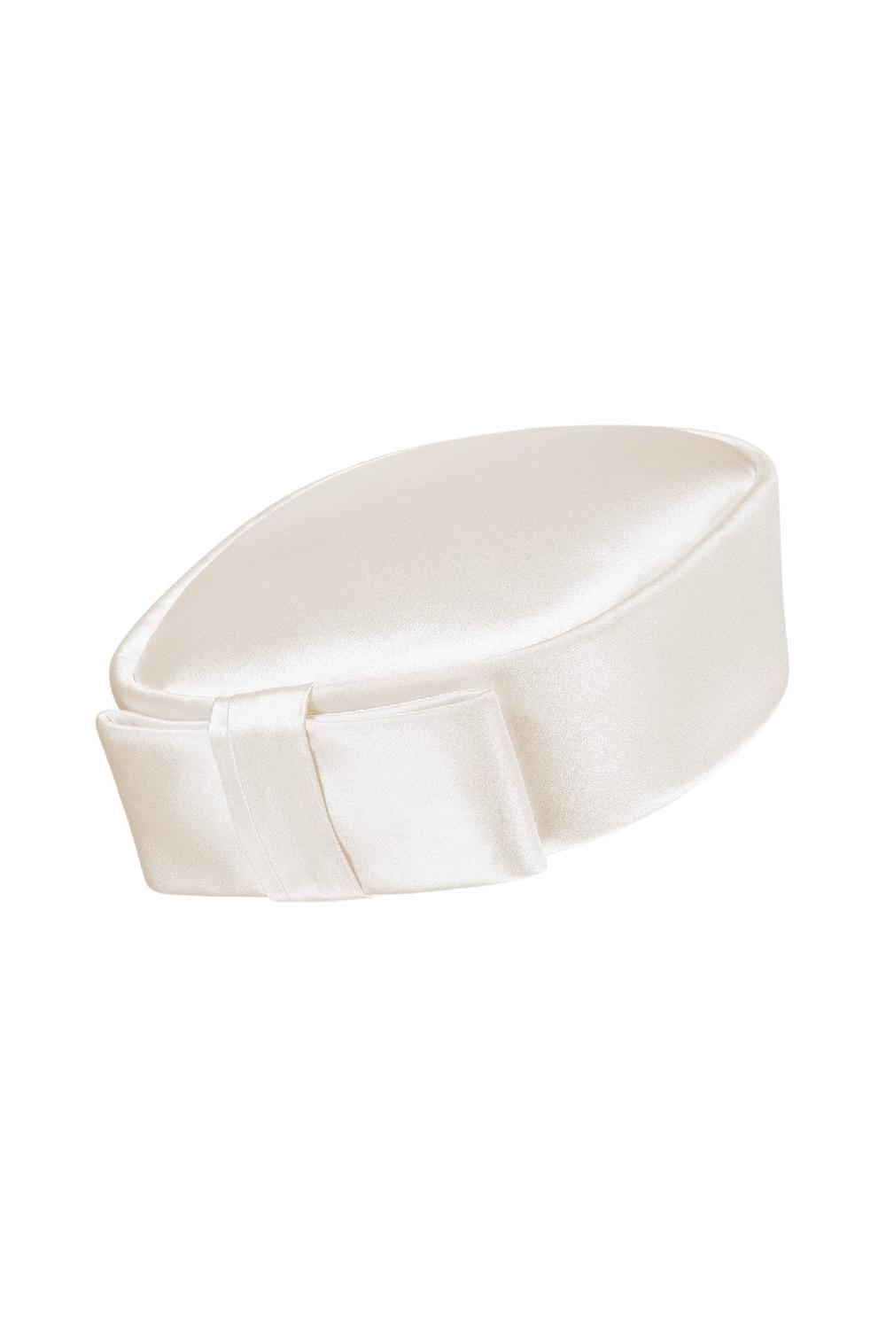 Lock & Co Hatters Ophelia Duchess Satin Bridal Pillbox Hat
