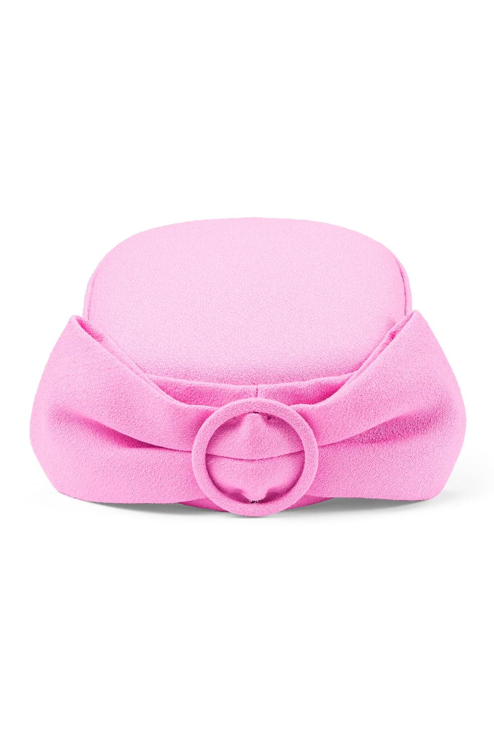 Lock & Co Hatters Perdita Pink Wool Crepe Pillbox Hat