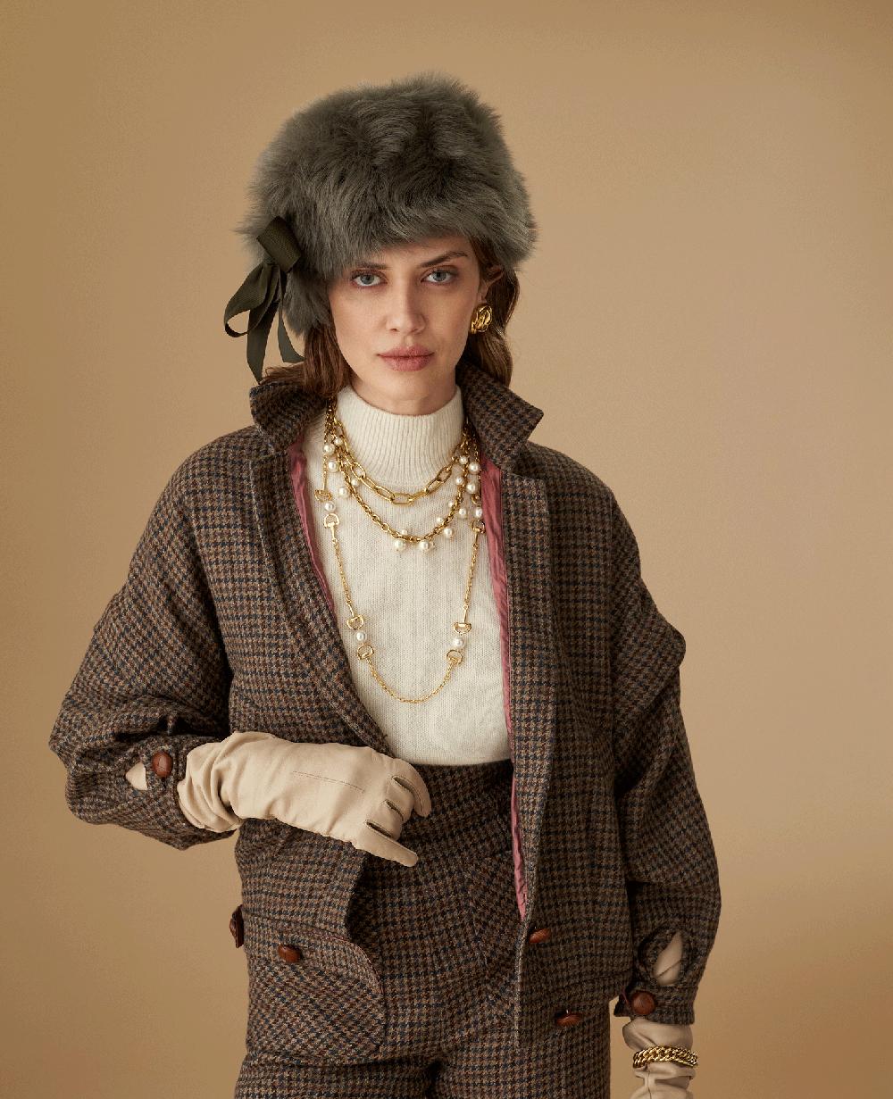 Lock & Co Hatters Portia Silver-Green Shearling Winter Hat