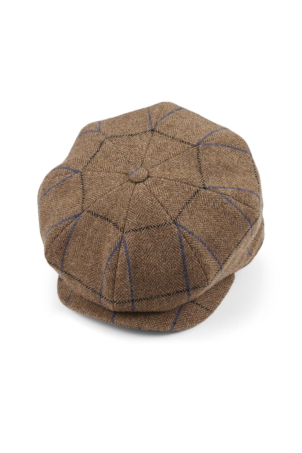 Lock & Co Hatters Qest Tremelo Bakerboy Cap In Brown Wool