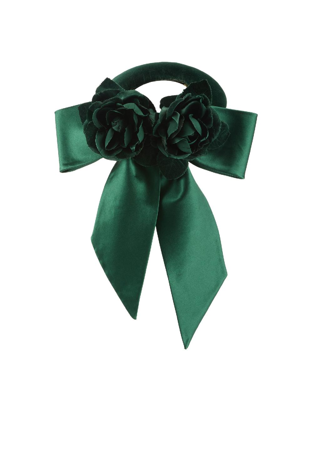 Lock & Co Hatters Rialto Halo Velvet & Satin Green Pillbox