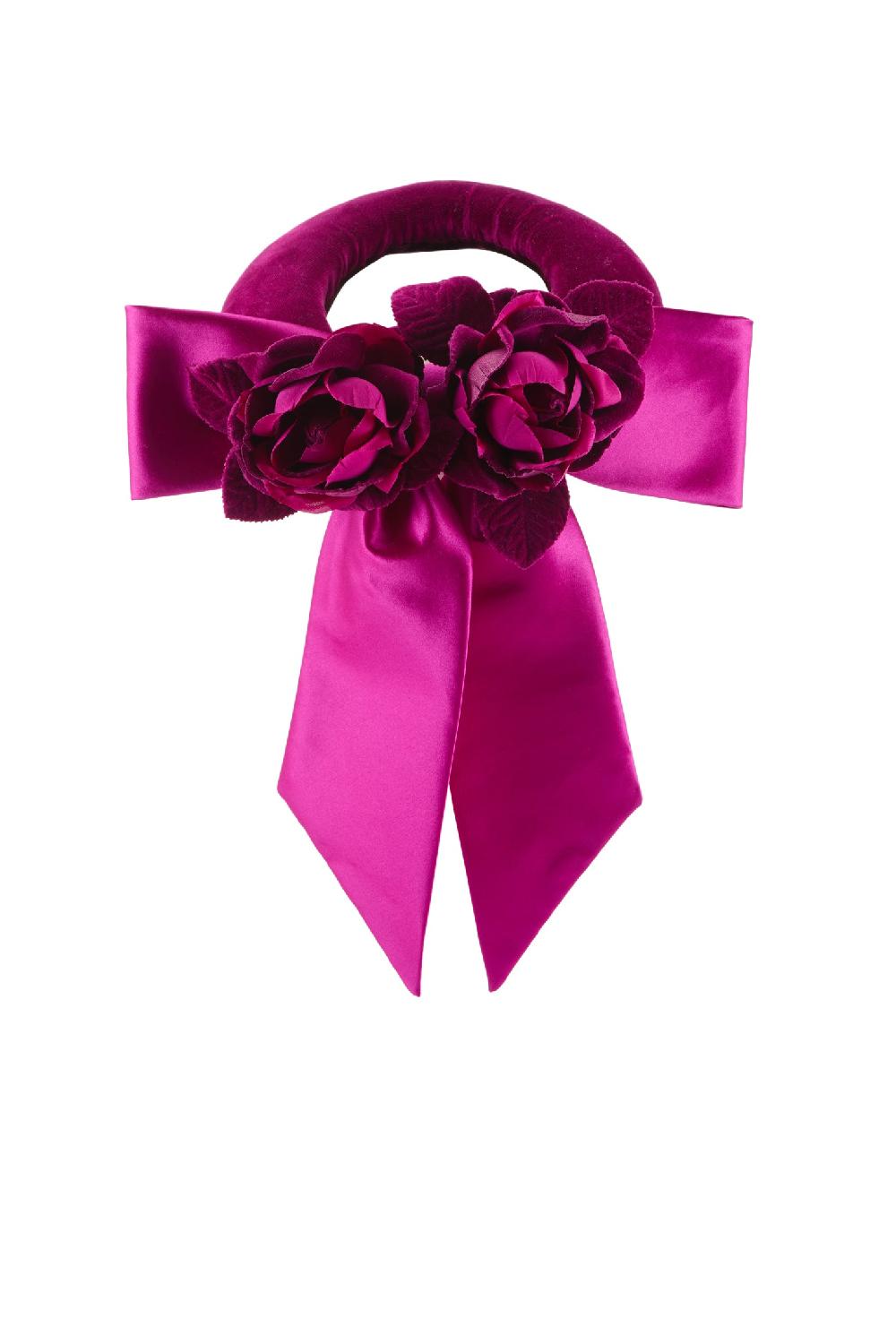 Lock & Co Hatters Rialto Halo Velvet & Satin Purple Pillbox