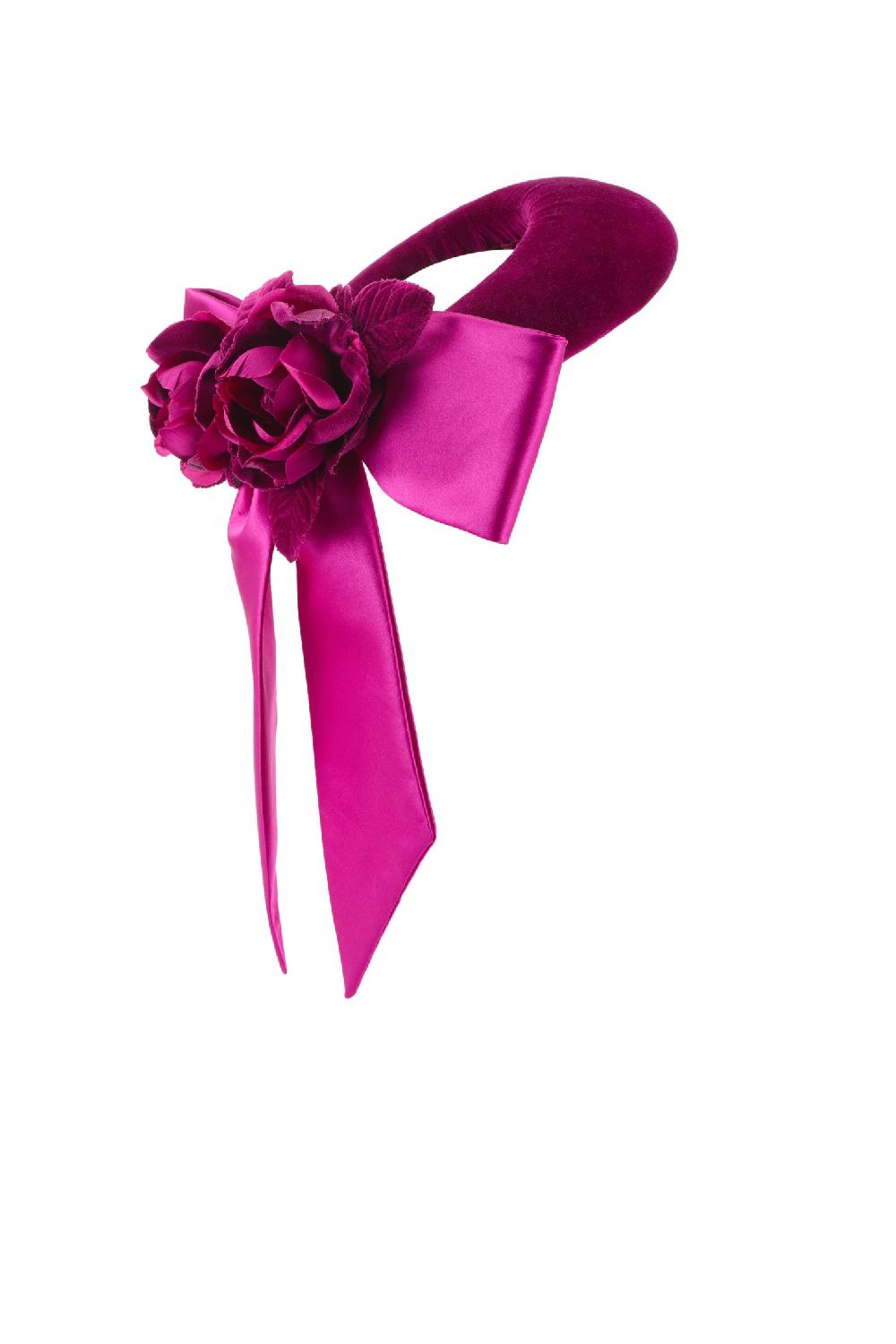 Lock & Co Hatters Rialto Halo Velvet & Satin Purple Pillbox