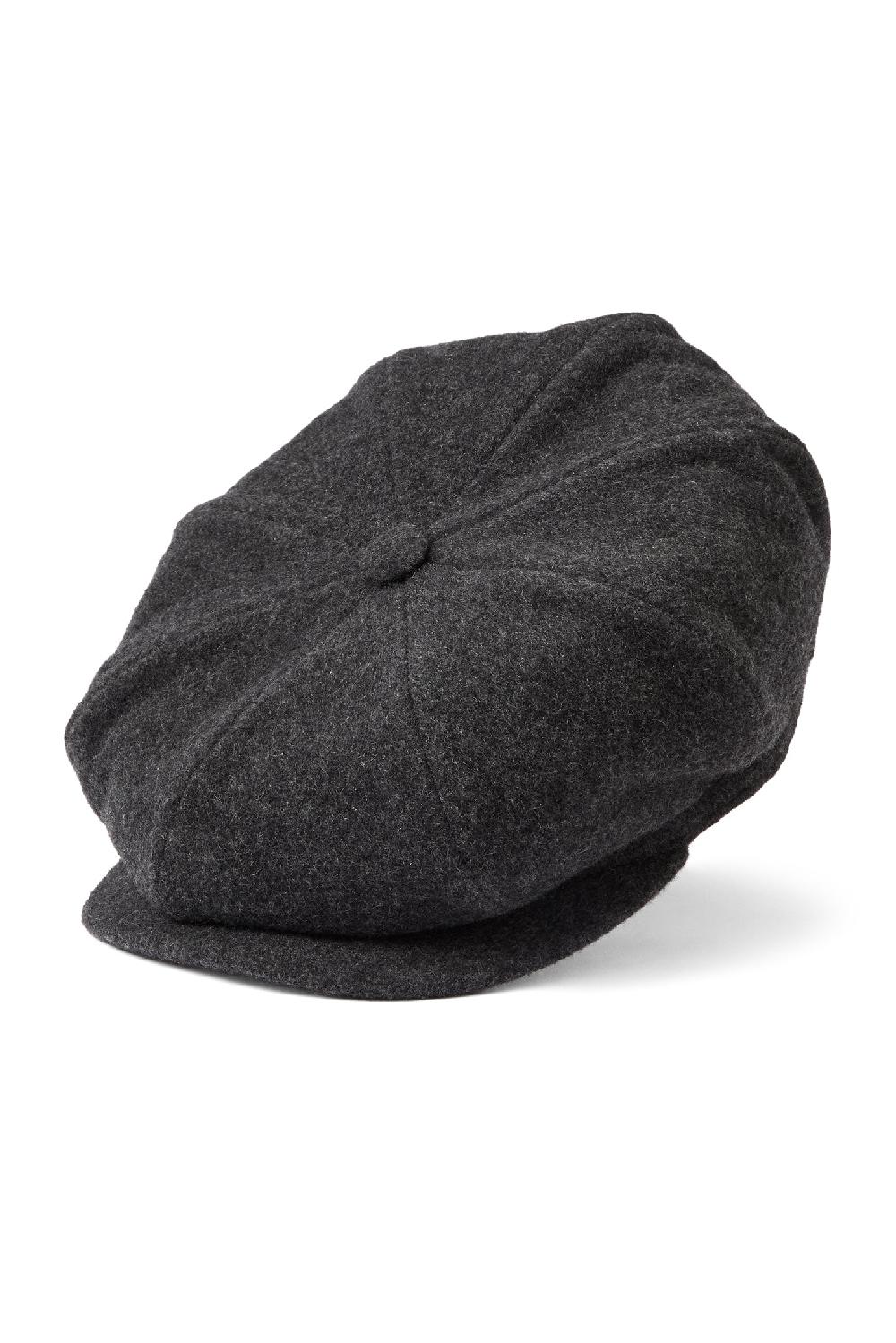 Lock & Co Hatters Snowdon Bakerboy Cap In Grey Cashmere