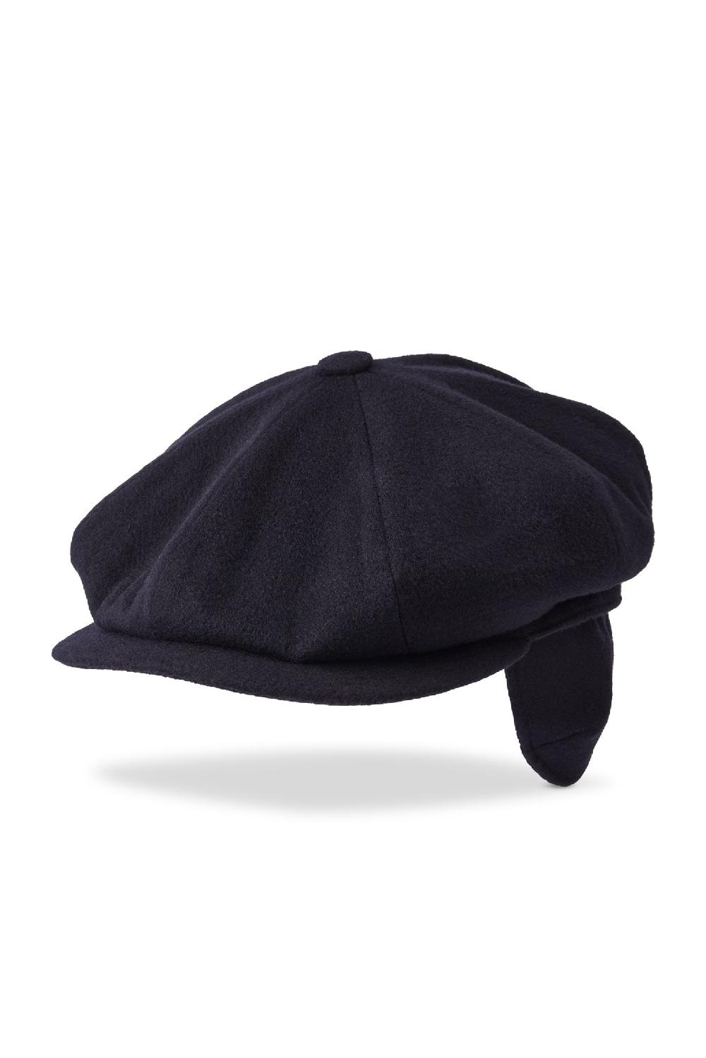 Lock & Co Hatters Snowdon Bakerboy Cap In Navy Cashmere