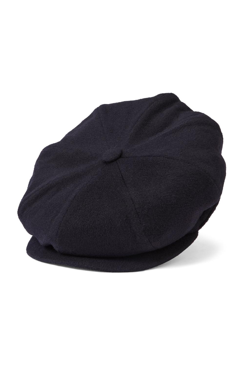 Lock & Co Hatters Snowdon Bakerboy Cap In Navy Cashmere