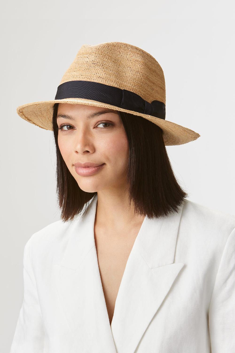 Lock & Co Hatters St Louis Crocheted Straw Trilby Hat