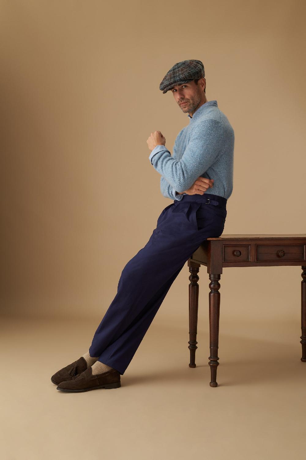 Lock & Co Hatters The Kercy Multi Check Wool Bakerboy Cap