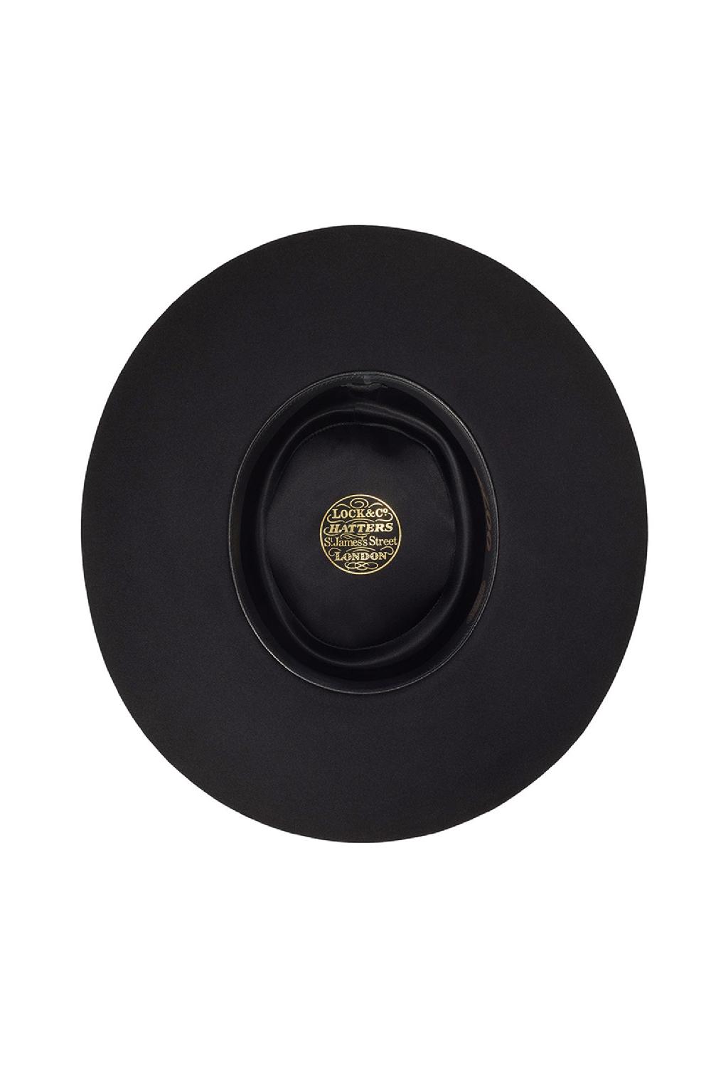 Lock & Co Hatters The Vicenzo Escorial Wool Black Fedora Hat