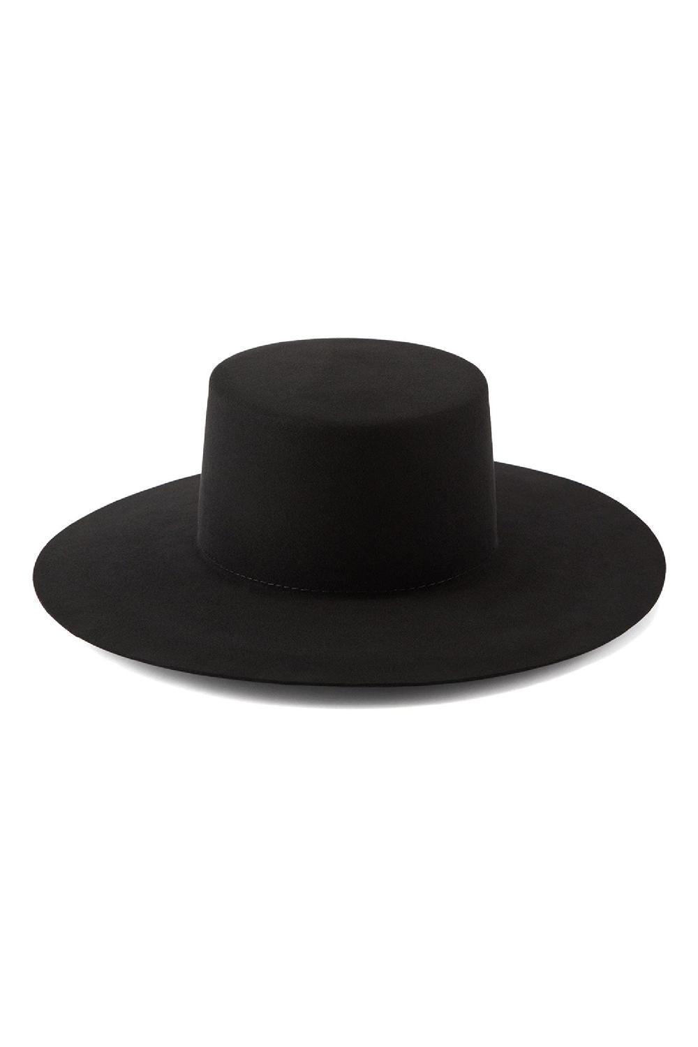 Lock & Co Hatters The Vicenzo Escorial Wool Black Fedora Hat
