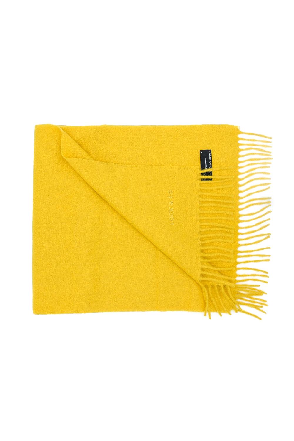 Lock & Co Hatters Unisex Cashmere Scarf With A Soft Fringed Edging