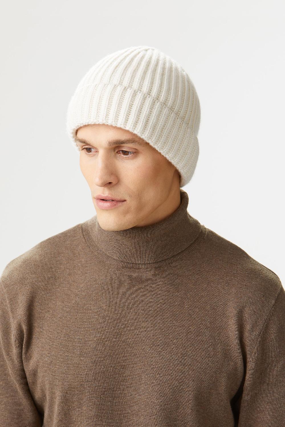Lock & Co Hatters Unisex Rannoch Beanie In Cream Cashmere