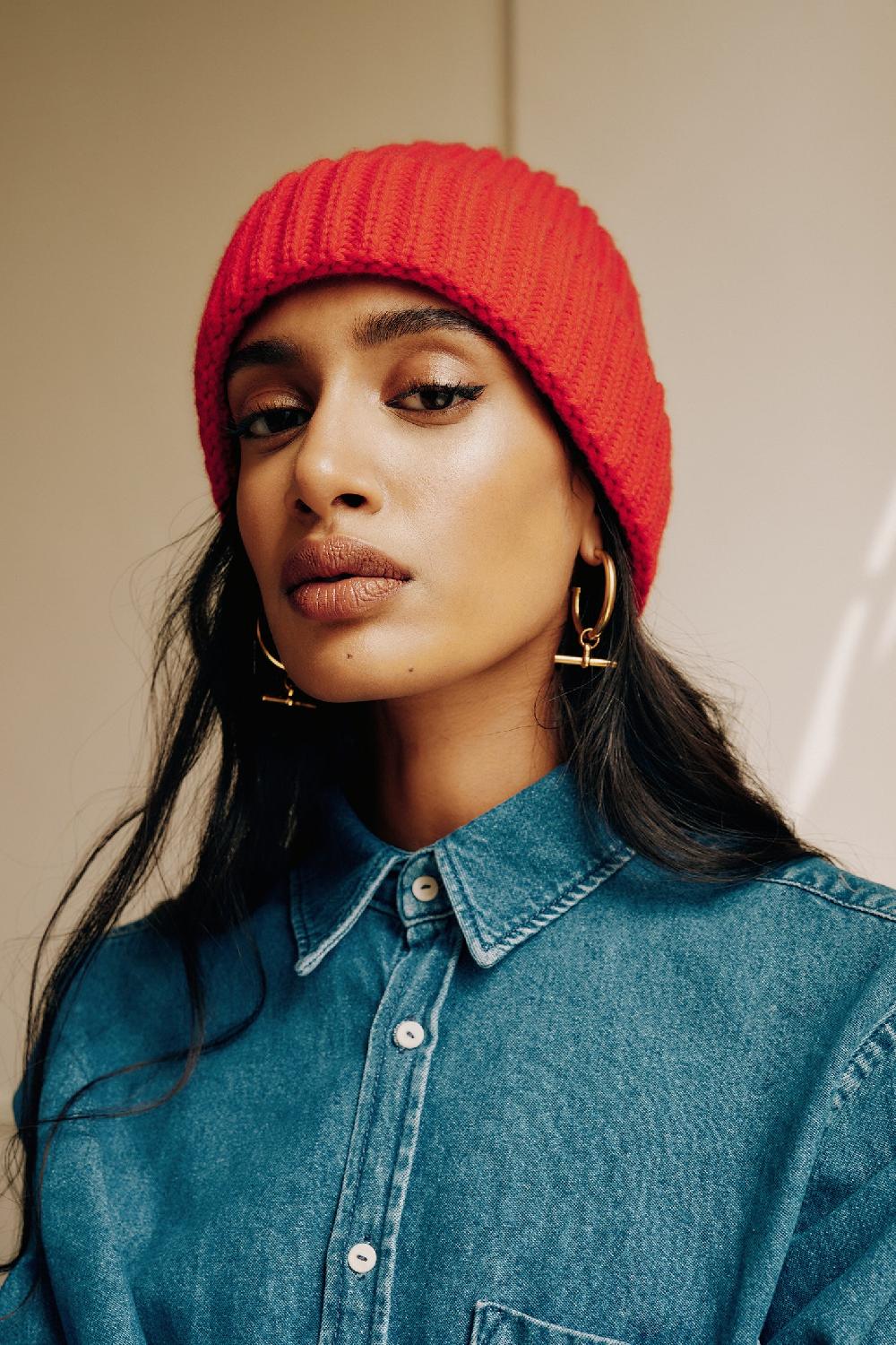 Lock & Co Hatters Unisex Rannoch Beanie In Red Cashmere