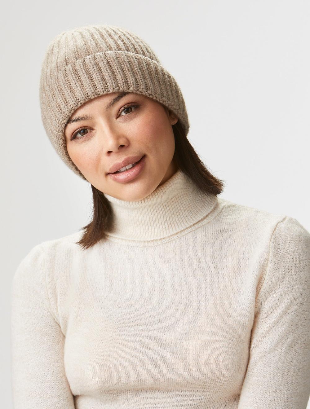 Lock & Co Hatters Unisex Rannoch Beanie Relaxed Fit In Cashmere