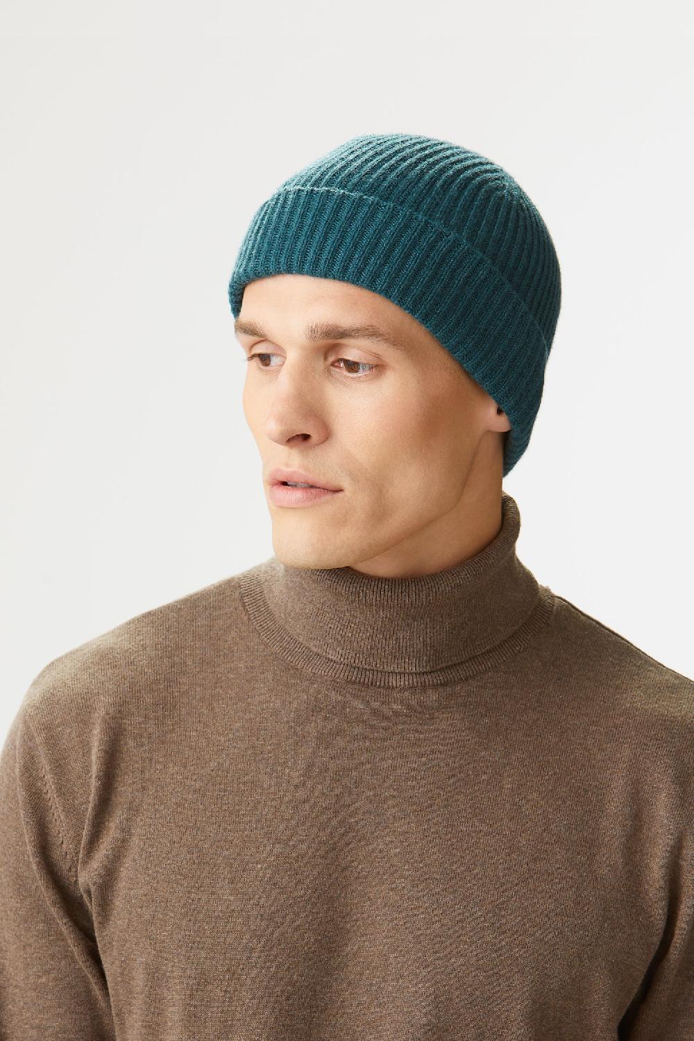 Lock & Co Hatters Unisex Ski Beanie In Green Cashmere