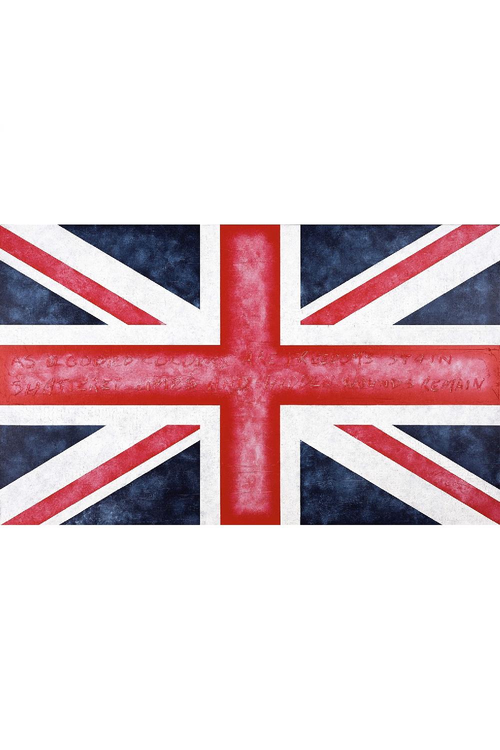 lock & co hatters War Flag Print Limited Edition Giclée print by the British artist Martin Wade