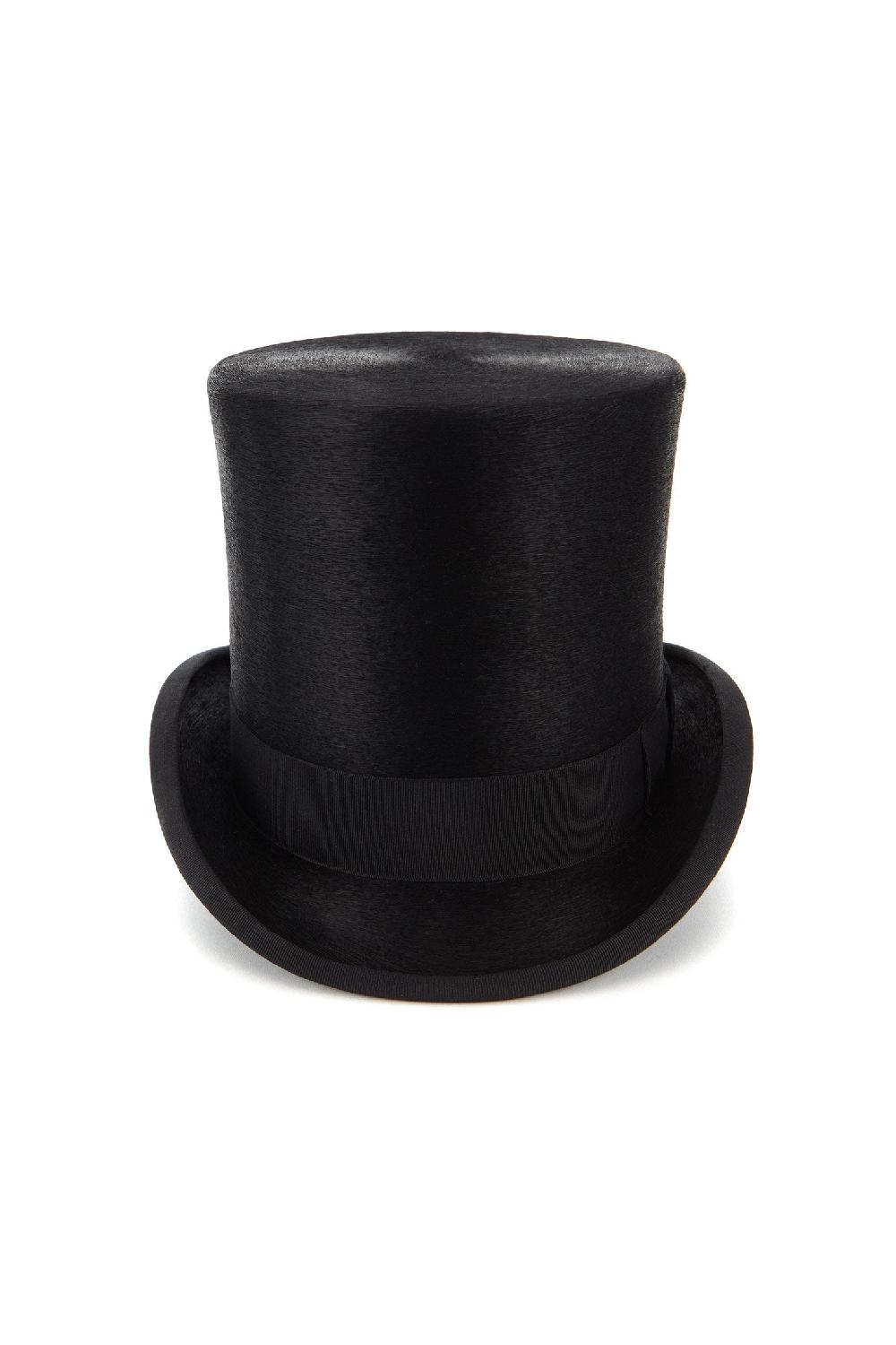 Lock & Co Hatters Westminster Black High Crown Felt Top Hat