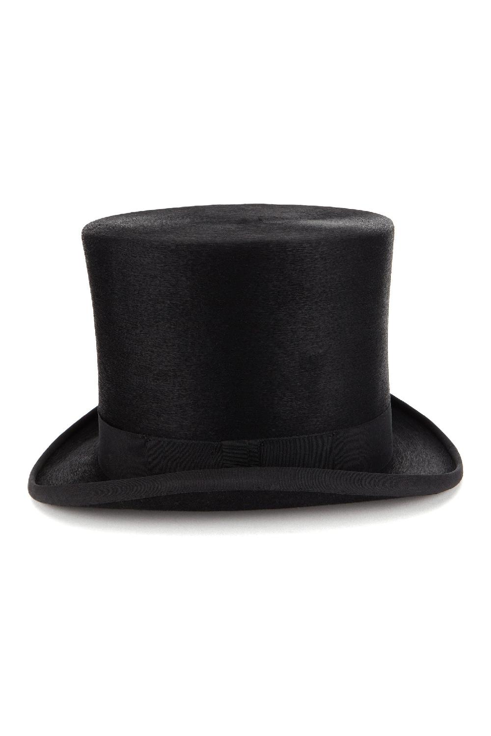 Lock & Co Hatters Westminster Black High Crown Felt Top Hat