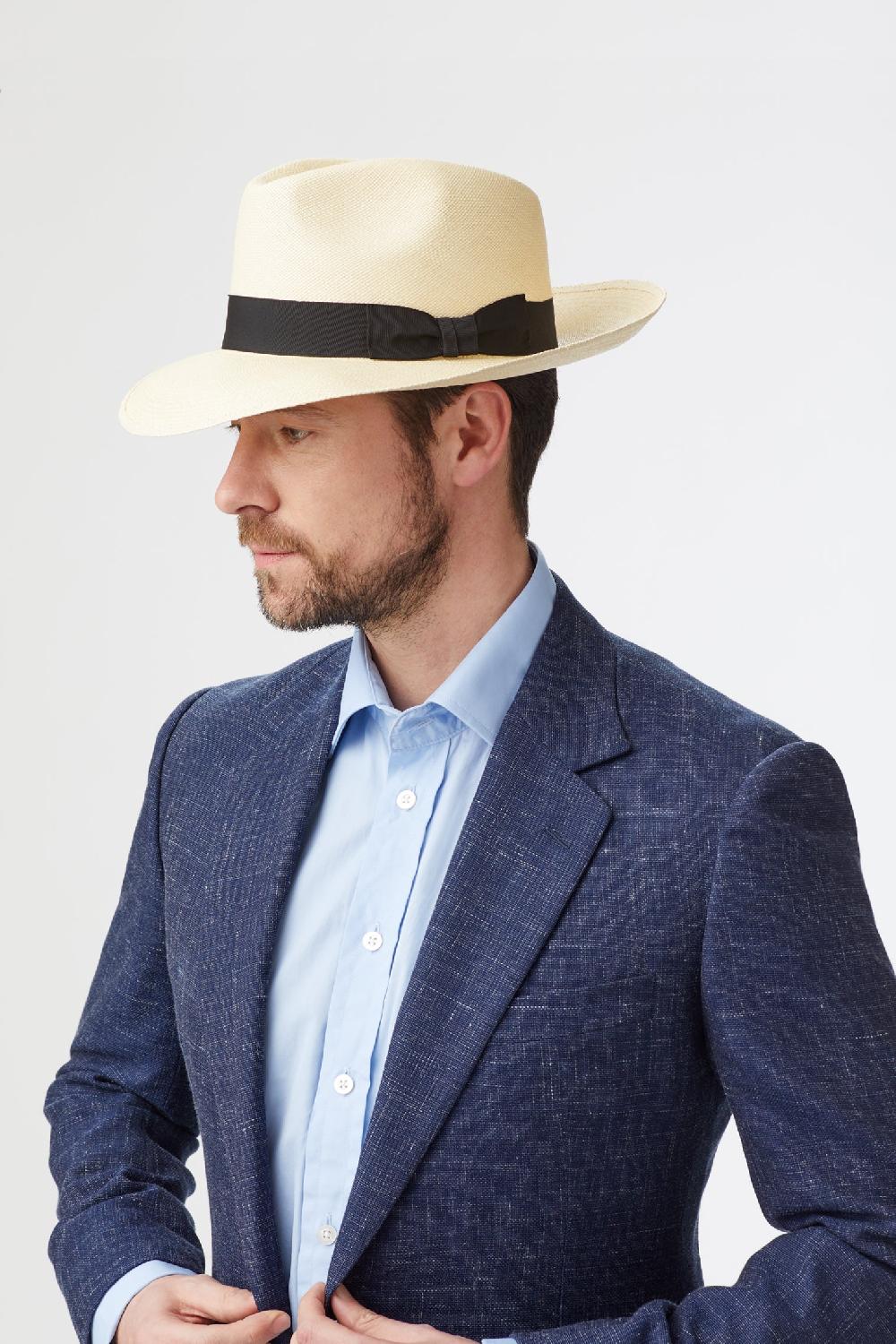Lock & Co Hatters Wide Brim Panama Toquilla Straw Hat
